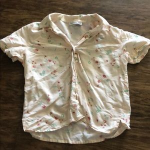 Pink Floral Blouse